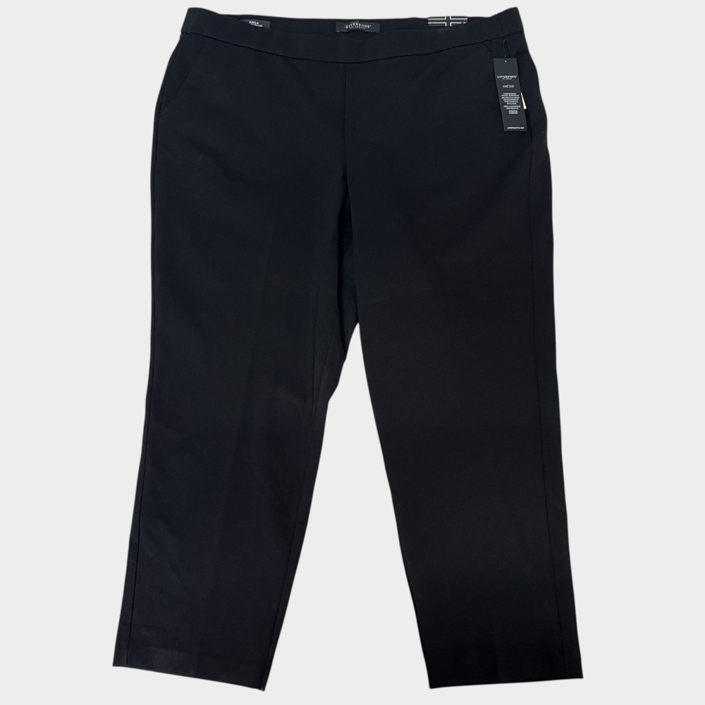 Liverpool Los Angeles Pants Womens 22W Black Kayla Pull-On Trouser Ponte Stretch